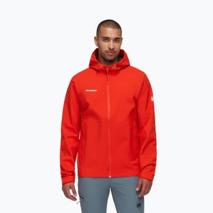Mammut Linard Light HS Hooded men's rain jacket mammut red