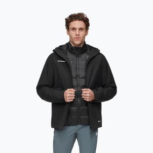 Men's 3-in-1 jacket Mammut Treeline 3 in 1 HS Hooded Jacket Men black/black