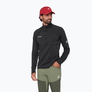 Men's sweatshirt Mammut Taiss ML Half Zip Pull black