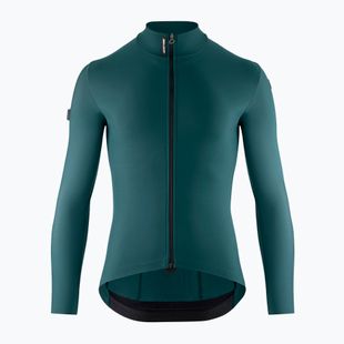 Men's ASSOS Mille GT Spring Fall C2 foundation green cycling sweatshirt