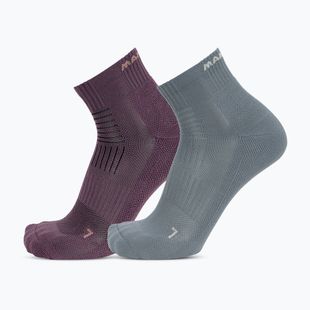 Socks Mammut Multisport Quarter Socks 2 pack paloja/strata