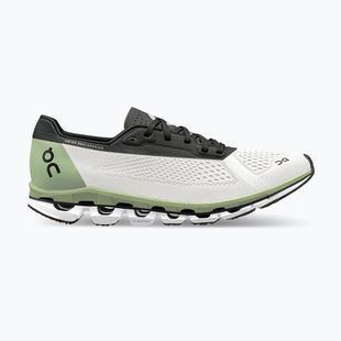 Women's On Cloudboom white/black running shoes