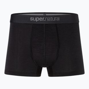Men's thermal boxer briefs super.natural Tundra 175 2 pairs jet black/jet black