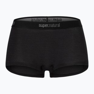 Women's thermal boxer briefs super.natural Tundra 175 Boyfriend Hipster jet black