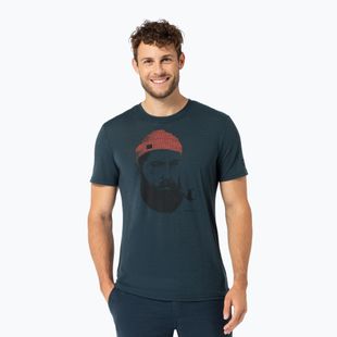 Men's T-shirt super.natural Sailor Tee blueberry/jet black/high risk red