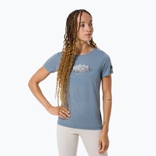 Women's T-shirt super.natural Woods Tee flint stone/white stone/copper