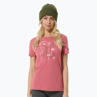 Women's T-shirt super.natural Rock Flowers Tee mauvewood/various