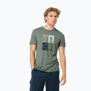 Men's T-shirt Super.Natural Go Hiking Tee eucalyptus/various