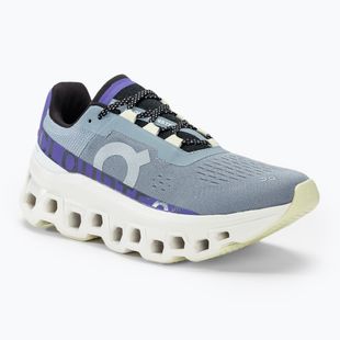Women's On Cloudmonster mist/blueberry running shoes