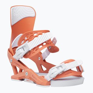 Women's snowboard bindings Jones Equinox deep coral