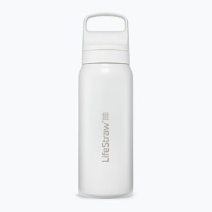 Lifestraw Go 2.0 Steel travel bottle with filter 700 ml white