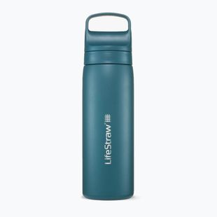 LifeStraw Go 2.0 Steel travel bottle with filter 500 ml lagoon teal