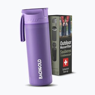 Bachgold Selfpress Waterfilter travel bottle 500 ml lilac