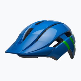 Bell Sidetrack II strike children's bike helmet gloss blue/green