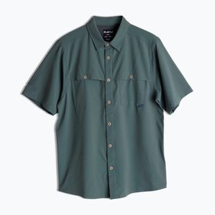 KAVU men's Cascade Trail dark forest shirt