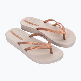 Women's flip-flops Ipanema Bossa Soft V beige/gold