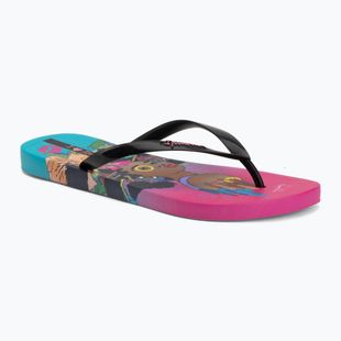 Women's flip-flops Ipanema Graffiti V pink/black/blue