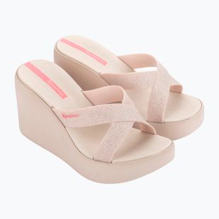 Women's slides Ipanema High Fashion II Slide beige/glitter/pink