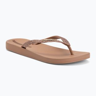 Women's flip-flops Ipanema Anatomica Lolita brown/glitter brown