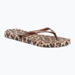 Women's flip-flops Ipanema Animal Print beige/bronze/bronze
