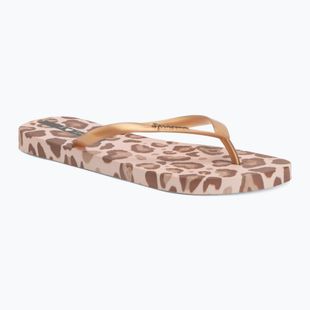 Women's flip-flops Ipanema Animal Print beige/gold