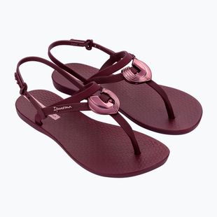 Women's sandals Ipanema Classic Dreamy burgundy/burgundy/metallic