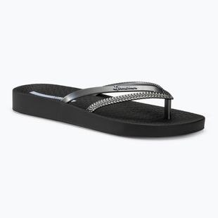 Women's Ipanema Bossa Soft V black/silver flip flops