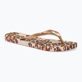 Ipanema women's flip flops Animale Print III beige/gold