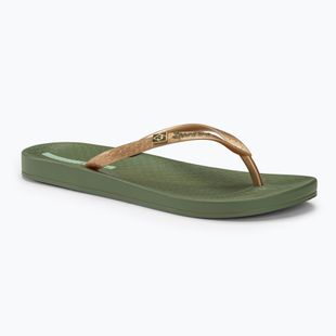 Women's Ipanema Anatomic Brasilidade flip flops green/gold
