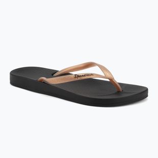 Women's Ipanema Anat Tan black/gold flip flops