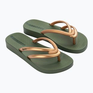 Women's Ipanema Comfy green/gold flip flops