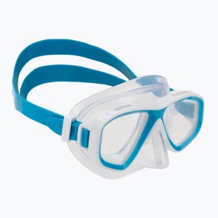 Diving mask Mares Puffer aqua white/clear