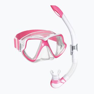 Mares Combo Wahoo Neon pink/white/clear snorkel kit