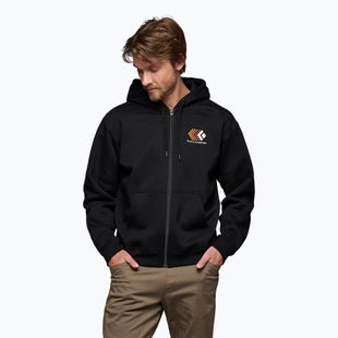 Men's Black Diamond Faded Full Zip Hoody black