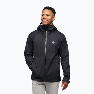 Women's rain jacket Black Diamond Fineline Stretch black
