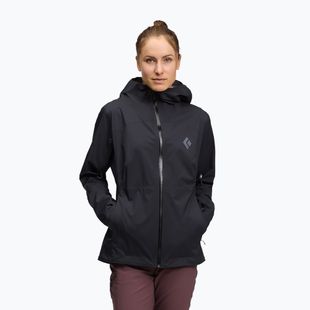 Men's rain jacket Black Diamond Fineline Stretch black