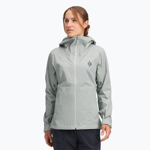 Women's rain jacket Black Diamond Fineline Stretch agave