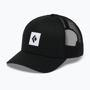 Black Diamond Trucker black / black / white icon patch baseball cap