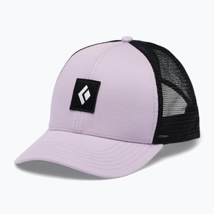 Baseball cap Black Diamond Trucker soft lilac/black/black icon patch