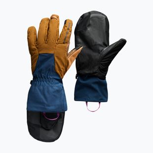 Ski gloves Black Diamond Cirque bark brown