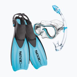 SEAC Tris Sprint Dry blue snorkelling kit