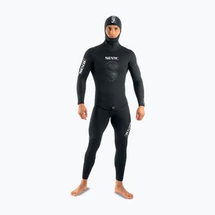 Men's diving wetsuit SEAC Royal 7 mm Long John+Jacket black