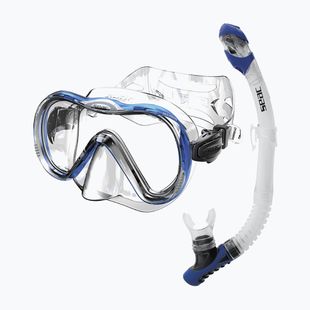 Snorkelling set SEAC Bis Boss + Reverse Dry blue