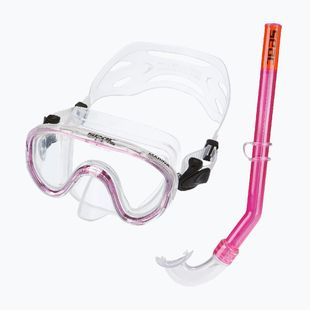 Children's snorkelling set SEAC Marina Bis Set pink