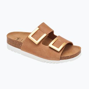Women's flip-flops Scholl Montery 2 Straps Ad Med cognac