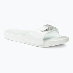 Women's Scholl Pescura Flat Aqua Eva off white slides