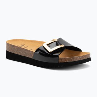 Scholl Monterey Mule Med black women's flip-flops