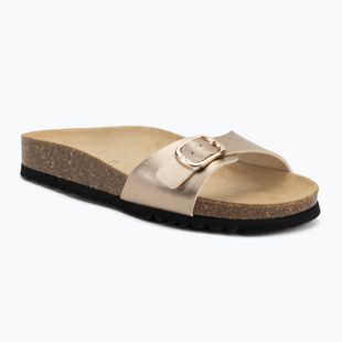 Scholl Estelle Laminated taupe women's flip-flops