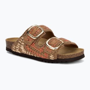 Scholl Noelle Crochet bude/light brown/cognac women's flip-flops