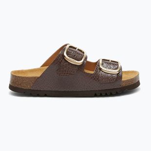 Women's flip-flops Scholl Noelle Syntetic Reptile brown